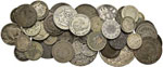 Estere - Lotto di circa 42 monete in argento ... 