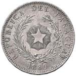 PARAGUAY - Repubblica - Peso - 1889   - AG R ... 