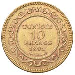 TUNISIA - Ali Bey (1882-1902) - 10 Franchi - ... 