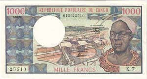 CONGO - Repubblica - 1.000 Franchi - ... 