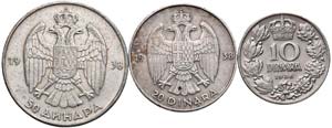 Estere - - YUGOSLAVIA - 50, 20 e 10 Dinari ... 