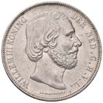 OLANDA - Guglielmo III (1849-1890) - 2,5 ... 