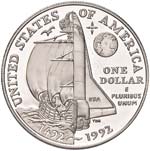 U.S.A. - Dollaro - 1992 P - 500° Colombo - ... 