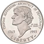 U.S.A. - Dollaro - 1993 S - Thomas Jefferson ... 