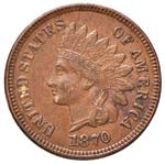 U.S.A. - Centesimo - 1870 - CU NC Kr. 90a
