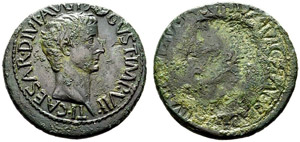 ROMAN EMPIRE  Tiberius, 14-37. As ... 