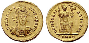 BYZANTINE EMPIRE  Theodosius II, ... 