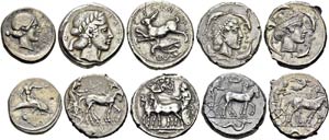 Lot of 24 coins: Umbria, Tuder, ... 