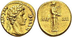 Augustus, 27 BC-14 AD. Aureus, ... 
