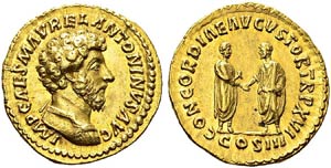 Marcus Aurelius, 161-180. Aureus, ... 