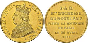 Louis XVIII, 1815-1824. 5 Francs ... 