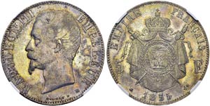 Napoléon III, 1852-1870. 5 Francs ... 