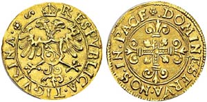 Zurich  - ½ Goldkrone ND (1625). ... 