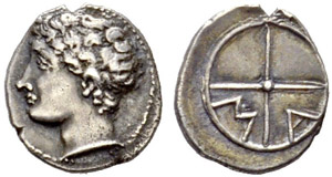 GREECE  Gallia  Massalia. Obol 375-350. Obv. ... 