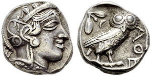 GREECE  Attica  Athens. Tetradrachm 380-360. ... 