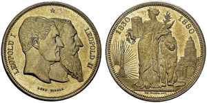 BELGIQUE  Léopold II. 1865-1909. 5 Francs ... 