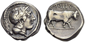 GREECE. Campania. Hyria. Didrachm 400-335. ... 
