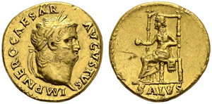 ROMAN EMPIRE. Nero, 54-68. Aureus (66-67 ... 
