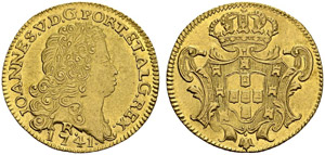 BRASIL. João V, 1706-1750. 6400 Reis 1741 ... 