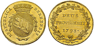 Bern. Double Doublon 1793. HMZ 2-211a; Fr. ... 