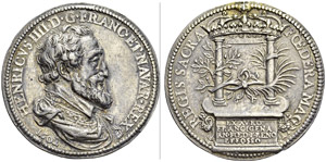 SWITZERLAND. Henri IV, 1589-1610. Medal in ... 