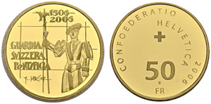 SWITZERLAND. Confederation, 1848-. 50 Francs ... 