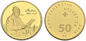 SWITZERLAND. Confederation, 1848-. 50 Francs ... 