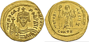 Phocas, 602-610. Solidus, Constantinople. ... 