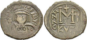 Heraclius, 610-641. Follis 612-613, Cyzicus. ... 