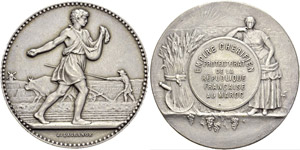 Mohammed V, 1957-1961. Silver Medal ND ... 