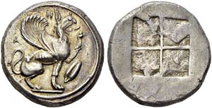Ionia  - Teos. Silver stater, 460-450 BC. ... 