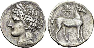 Zeugitania  - Carthage. 2 shekels or 3 ... 