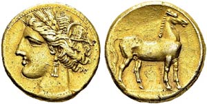 Zeugitania  - Carthage. Stater, 290-270 BC. ... 