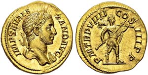 Severus Alexander, 222-235. Aureus, 230, ... 