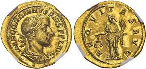 Gordianus III, 238-244. Aureus, 240, Roma. ... 