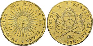 Confederation, 1831-1861. 8 Escudos 1832 RA ... 