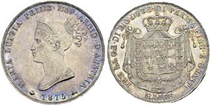 Parma  - Maria Luigia, 1814-1847. 5 Lire ... 