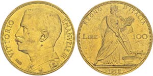 Vittorio Emanuele III, 1900-1946. 100 Lire ... 