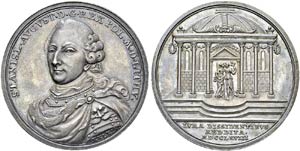 Stanislas II, 1764-1795. Silver medal 1768, ... 