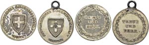 Zurich  - Lot of 2 Silver Merit medals 1815, ... 