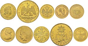 Lot of 7 coins: France, Louis XIV, Louis ... 
