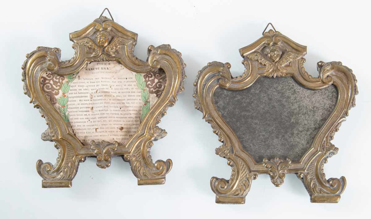 Coppia di cornici cartagloria in legno, Italia, ... - Gregory's Auction ...
