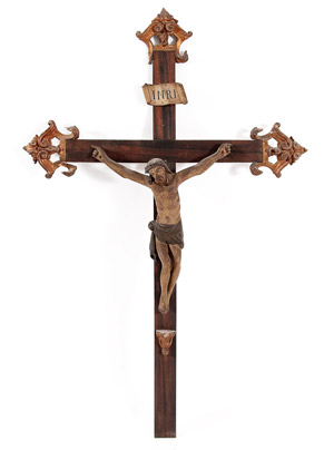“Cristo crocifisso”, scultura ... 