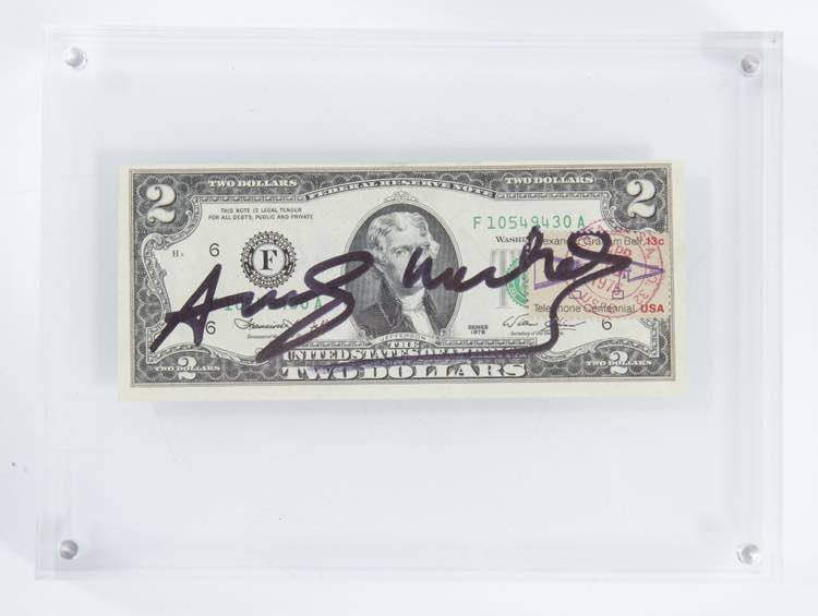 Andy Warhol, “2 dollars (Thomas ... 