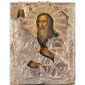 Icona, “San Simeone”, tempera su tavola ... 