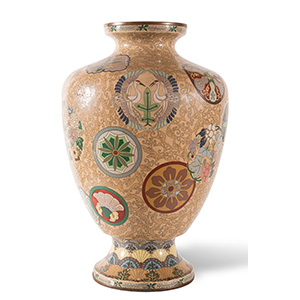 Cloisonné vase, Japan, 19th Century, H cm 47
