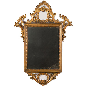 Carved and giltwood mirror, Emilia, 18th ... 