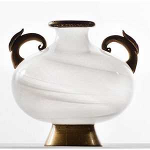 Barovier e Toso, Murano  glass vase. Signed  ... 