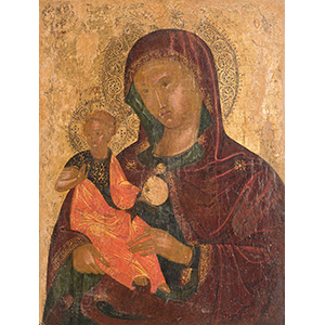 Icon,  “Madonna di Gerusalemme”. Tempera ... 