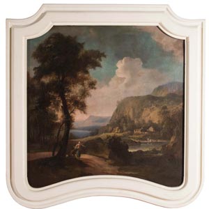 Pittore del XVIII sec., “Paesaggio ... 